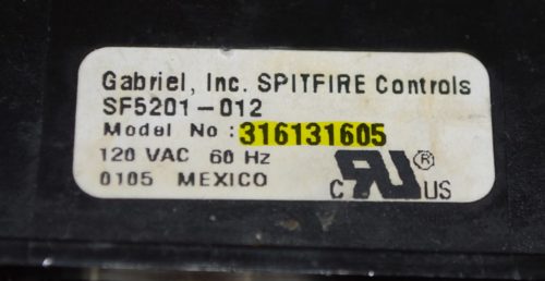 Part # 316131605 Frigidaire Oven Electronic Control Board (used, overlay fair)