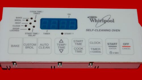 Whirlpool Oven Control Board 6610312 | 8522476 | OEM Used Tested (overlay fair - White)