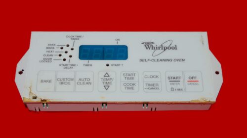 Whirlpool Oven Control Board 6610312 | 8522476 | OEM Used Tested (overlay fair - White)