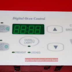 Part # 31-3192440, 31924401-01, 3194401 Amana Oven Electronic Control Board And Clock (used, overlay fair)