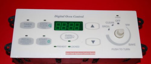 Part # 31-3192440, 31924401-01, 3194401 Amana Oven Electronic Control Board And Clock (used, overlay fair)