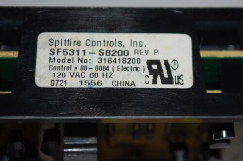Part # 316418200 Frigidaire Oven Electronic Control Board And Clock (used, overlay good - Bisque)