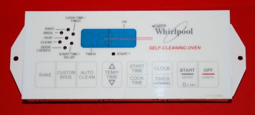 Part # 8053161, 6610160 Whirlpool Oven Electronic Control Board (used, overlay fair - Bisque)