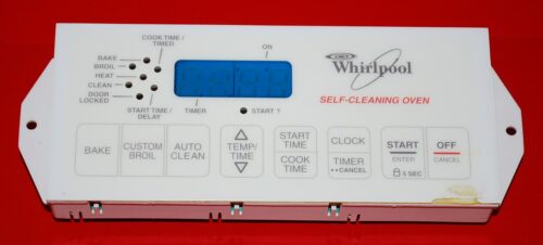 Part # 8053158, 6610157 Whirlpool Oven Electronic Control Board (used, overlay fair)