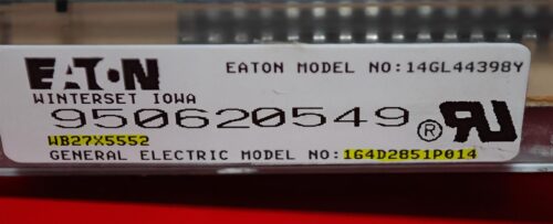 Part # WB27X5552 | 164D2851P014 | GE Oven Control Board (overlay excellent - Black)