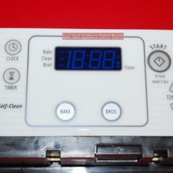 Part # W10108220 Whirlpool Oven Electronic Control Board And Clock (used, overlay good)