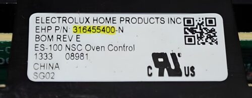 Part # 5304518660 | 316455400 | Frigidaire Oven Control Board (overlay fair - White)