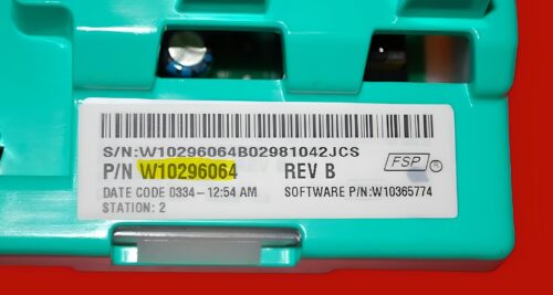 Part # W10393488 | W10296064 | Whirlpool Washer Control Board