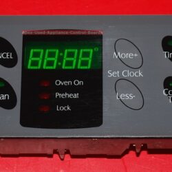 Part # 7601P616-60, WP5701M679-60 Maytag Oven Electronic Control Board (used, overlay fair- Dark Gray)