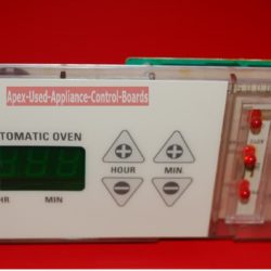 Part # WB27X5579, 164D3147G004 GE Oven Electronic Control Board And Clock (used, overlay fair)
