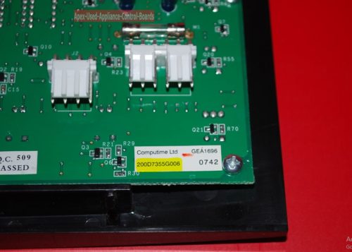 Part # 200D7355G006, WR55X23210 GE Interface Dispenser Assembly Control Board And Touch Pad (used)