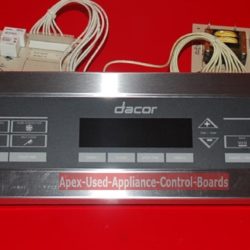 Part # 82985, 62439, 86328,86328 Dacor Oven Control Board And Panel With Relay Boards (used, overlay good)