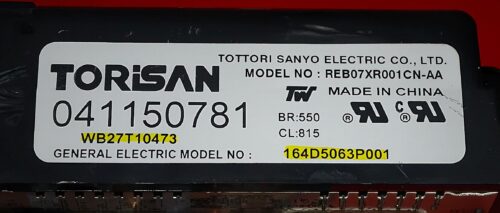 Part # WB27T10473 | 164D5063P001 | GE Oven Control Board (overlay fair - White)