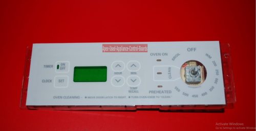 Part # 191D2818P003, WB27T10231 GE Oven Electronic Control Board (used, overlay good)