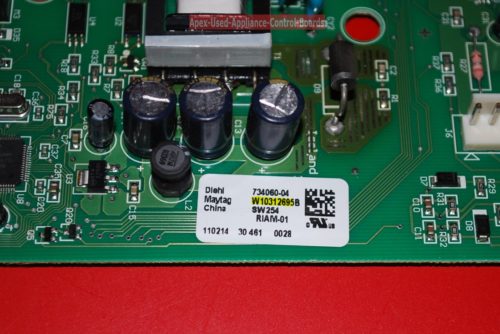 Part # W10312695, W10312695B Maytag Refrigerator Electronic Control Board (used, prgrm code # 2020)