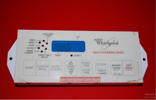 Part # 6610158, 8053159 Whirlpool Oven Electronic Control Board (used, overlay poor)
