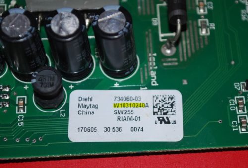 Part # W10310240, W10310240A Maytag Refrigerator Electronic Control Board (used, Prgm Code # 1617)
