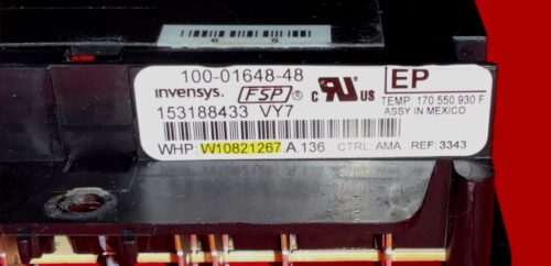 Part # W10821267 | Amana Oven Control Board (overlay good - Black)