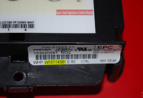 Part # W10114381 Whirlpool Oven Electronic Control Board (used, overlay good)