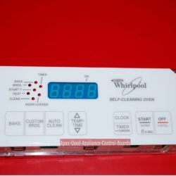 Part # 8522488, 6610309 Whirlpool Oven Electronic Control Board (used, overlay fair)