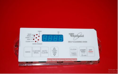 Part # 8522488, 6610309 Whirlpool Oven Electronic Control Board (used, overlay fair)