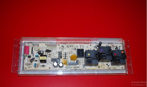 Part # 191D5975G002, WB27T11153 GE Oven Electronic Control Board And Clock (used, overlay good)