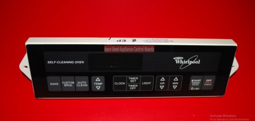 Part # 6610316, 8522480 Whirlpool Oven Electronic Control Board (used, overlay very good)