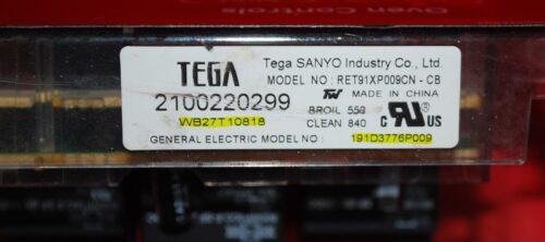Part # WB27X45466 | WB27T10818 | 191D3776P009 | GE Oven Control Board (overlay fair - Black)