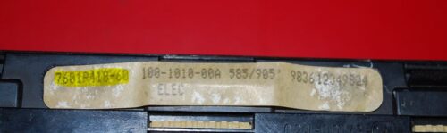 Part # 74001640 | 7601P418-60 | Maytag Oven Control Board ( overlay fair - Black)