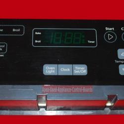 Part # W10834017 Whirlpool Oven Electronic Control Board (used, overlay fair)