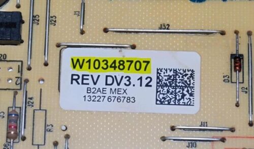 Part # WPW10586736 | W10348707 | Whirlpool Oven Control Board (overlay fair - Black)