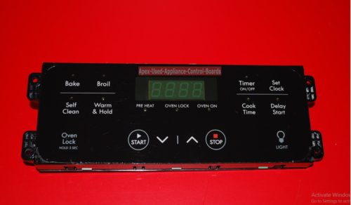 Part # 316630004 Frigidaire Oven Electronic Control Board And Clock( used, overlay fair - Black)