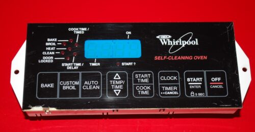Part # 8273747, 6610271 Whirlpool Gas Oven Electronic Control Board (used, overlay fair - Black)