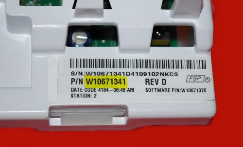 Part # W10671341 | Whirlpool Washer Main Control Board