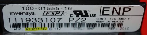 Part # WPW10271747 | W10271747 | Whirlpool Oven Control Board (overlay fair - Black)