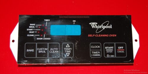 Part # 8053145, 6610142 Whirlpool Oven Electronic Control Board (used, overlay fair)