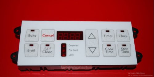 Part # 7601P612-60, 74005082 Magic Chef Oven Electronic Control Board (used, overlay good)