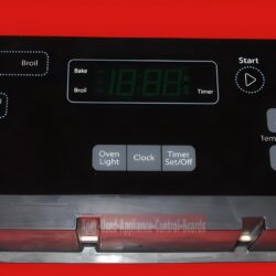 Part # W11122555 | W10834017 Whirlpool Oven Control Board (overlay good - Black)