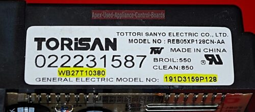 Part # WB27T10380 | 191D3159P128 | GE Oven Control Board (overlay fair - Black)