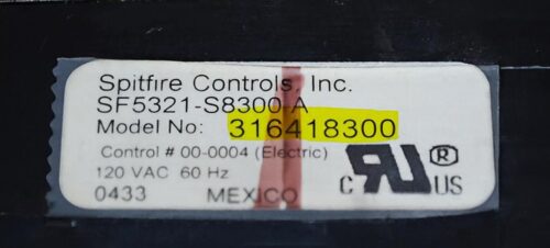 Part # 316557200 | 316418300 | Frigidaire Oven Control Board (overlay fair - Black)