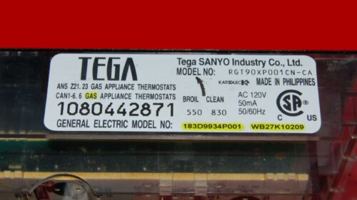 GE Gas Oven Control Board - 183D9934P001 | WB27K10209 (overlay fair - Black)