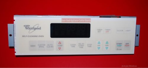 Part # 3195113, 6610051 Whirlpool Oven Electronic Control Board (used, overlay good)