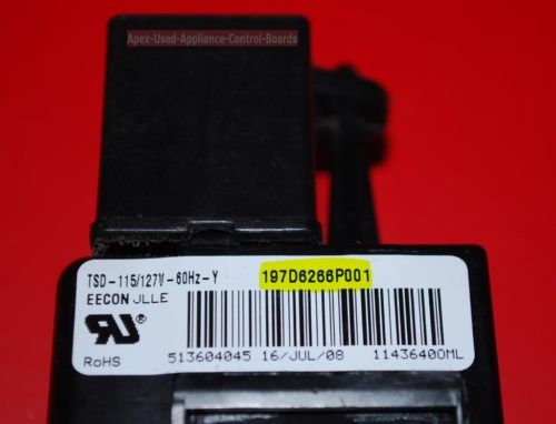 Part # WR07X10097, 197D6266P001 GE Refrigerator Start Relay And Capacitor (used)