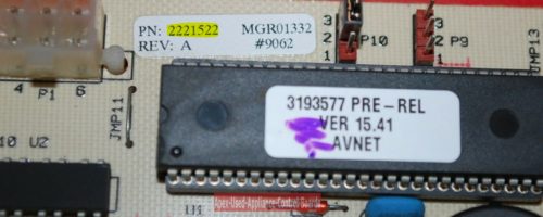 Part # 2221522 - Whirlpool Refrigerator Electronic Control Board (used)