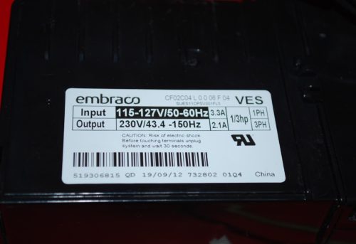 Part # 519306815 - Ebraco Refrigerator Electronic Control Unit (used)