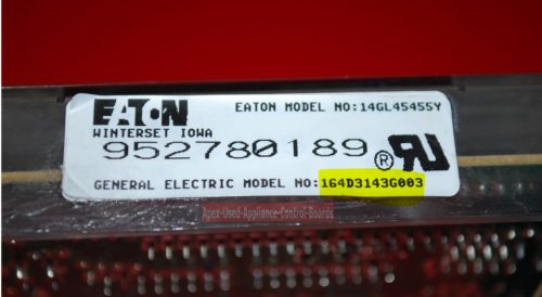 Part # 164D3143G003 GE Oven Electronic Control Board (used, overlay good)