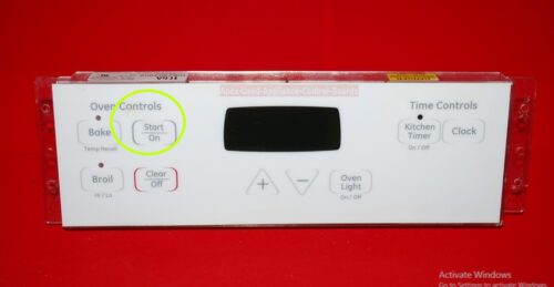 Part # 183D9935P004, WB27K10204 GE Oven Electronic Control Board (used, overlay fair - White)
