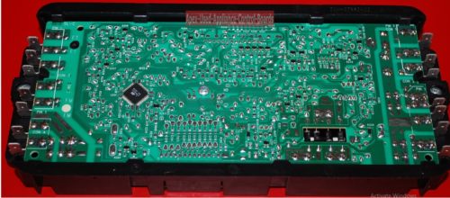 Part # W10114372 - Whirlpool Oven Control Board (used, overlay good - Bisque)