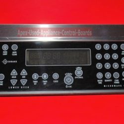 Part # 8303819, 8303948, 8301848 Whirlpool Wall Oven Control Panel Assembly (used, overlay very good)