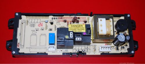 Part # 164D3260P011, WB27X10187 GE Oven Electronic Control Board (used, overlay fair)